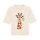 Tricou Dama Art Print Safari Giraffe - Relaxed Fit 