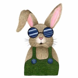 Ilustrație Art Print "Bunny Sunglasses"