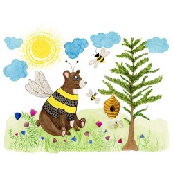Ilustrație “Honeybear bee“